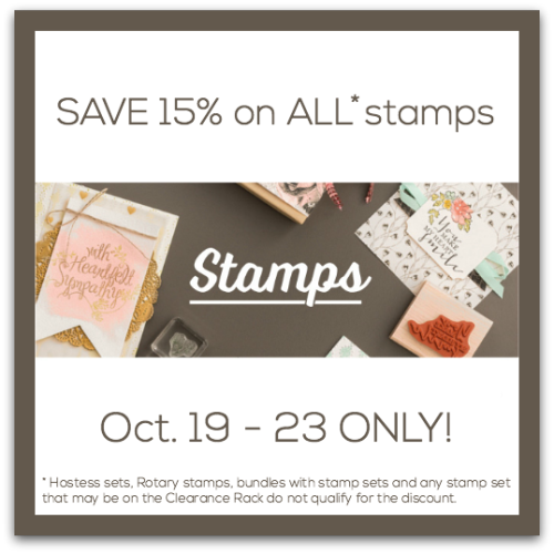 Save 15% on Stampin Up Stamps