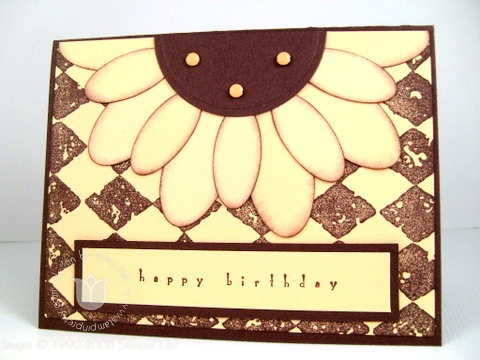 Stampin up sunflower