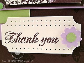 Stampin up fresh cuts chocolate close