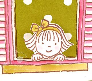 Stampin up window girl close