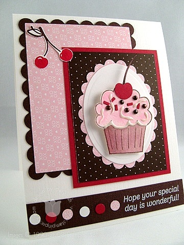 Stampin Up handmade card Crazy for Cupcakes 