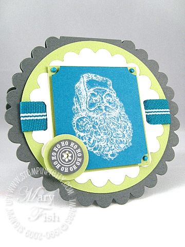 Stampin up baskets and blooms scallop card