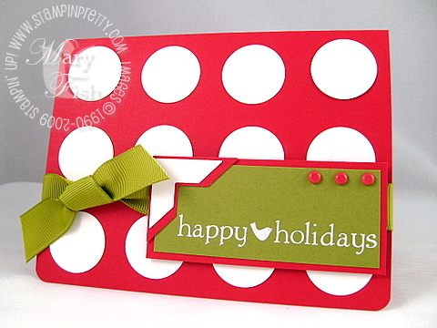 Stampin up holiday extravaganza polka dot