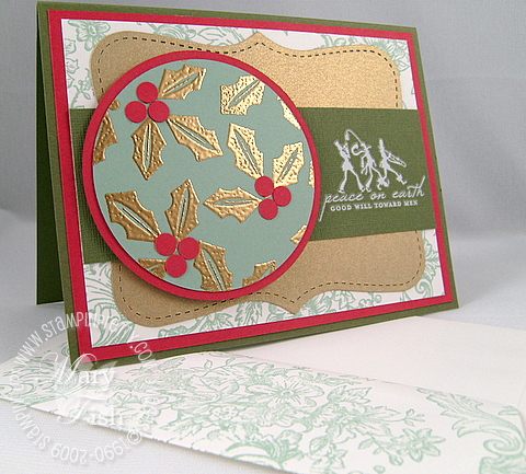 Stampin up holiday trinkets holly