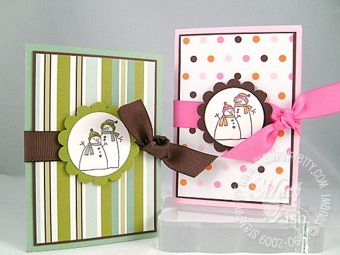 Stampin up window dressing gift card holders