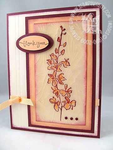 Stampin up cracked glass card
