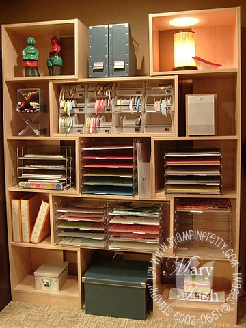 Stampin up stamping storage and organization shelves 2