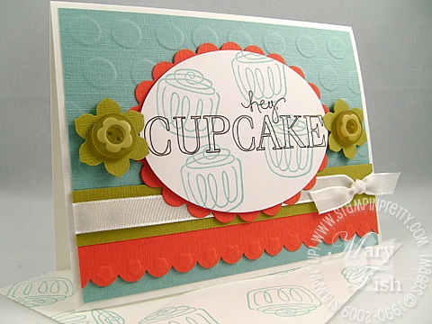 Stampin up its a loop thing cupcake challenge