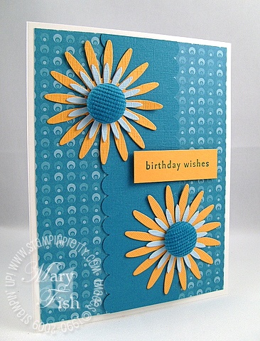 Stampin up bigz daisy wow flowers