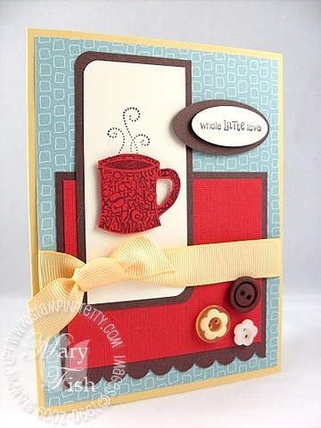 Stampin up font of you coffee mojo 79