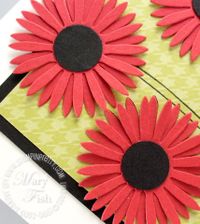 Stampin up rockabilly daisies bigz die