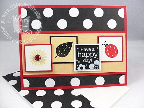 Stampin up darling dots rockabilly envelope