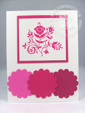 Stampin up in color melon mambo