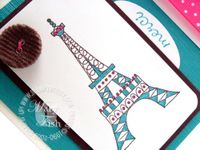 Stampin up chic boutique eiffel tower