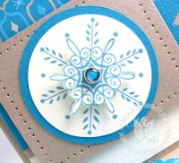 Stampin up serene snowflakes paper piercing