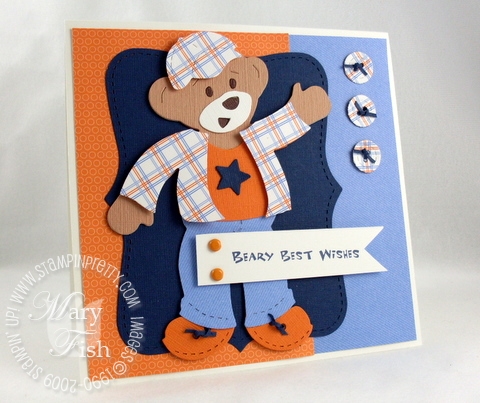 Stampin up build a bear bigz die