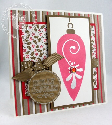 Stampin up mojo monday vintage ornament 2