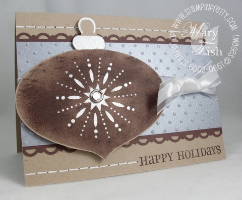 Stampin up mojo monday vintage ornaments