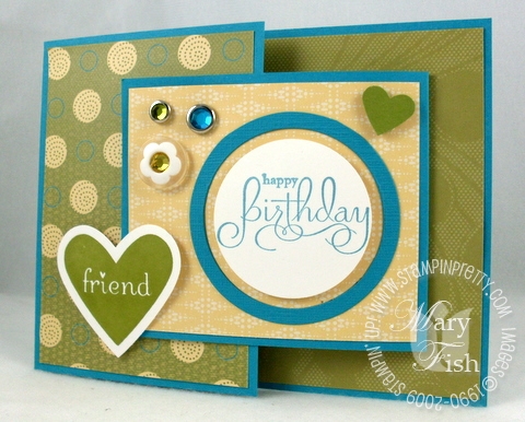 Stampin up well scripted birthday card