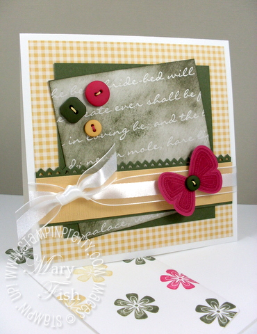 Stampin up punched posies
