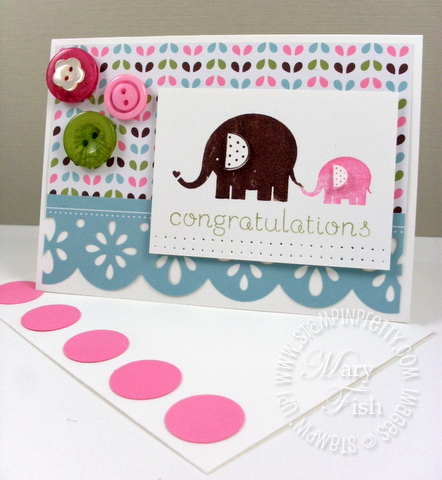 Stampin up baby steps congratulations