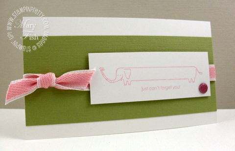 Stampin up long fellows elephant