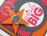 Stampin up word play birthday card star punch