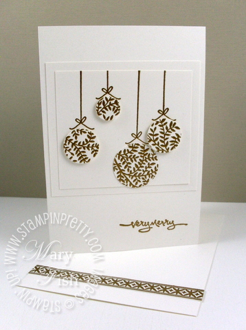 Stampin up pendant park ornament video tutorial