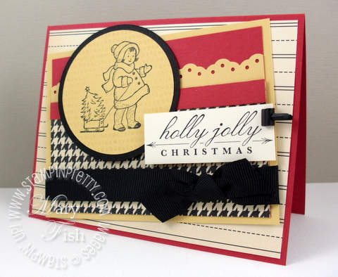 Stampin up greeting card kids holiday mojo monday