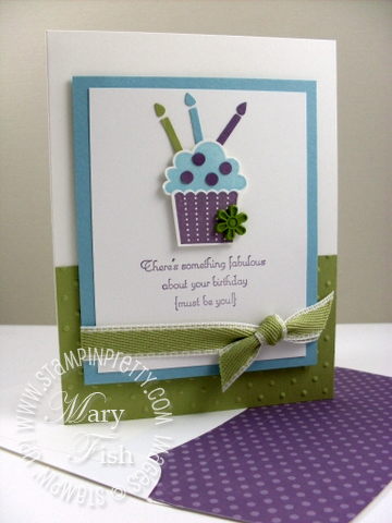 Stampin pretty create a cupcake punch birthday