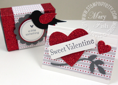 Stampin up valentine card matchbox big shot