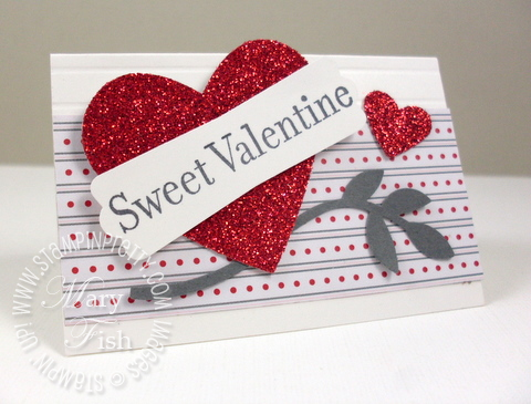 Stampin up valentine card heart something to celebrate