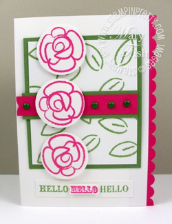 Stampin up catalog punch handmade card ideas flower fest