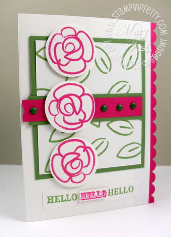 Stampin up summer mini catalog card ideas flower fest punch