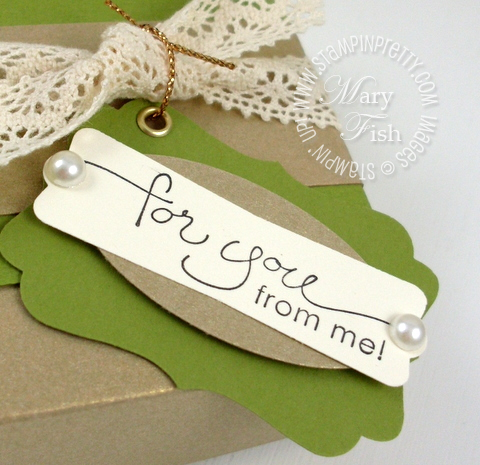 Stampin up decorative label modern punch