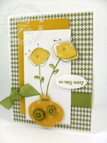 Stampin up awash with flowers