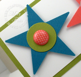 Stampin up star punch circle rubber stamp ideas