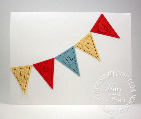 Stampin up envelope pennant builder punch 