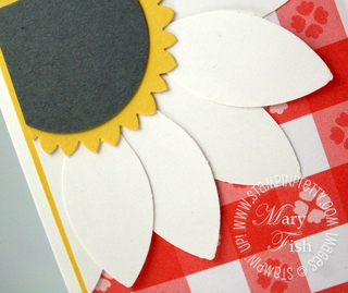 Stampin up blossom petals punch domestic goddess designer series paper