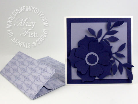 Stampin up designer series paper promotion punch 4 x 4 envelope