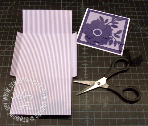 Stampin up designer series paper 4 x 4 envelope simply scored