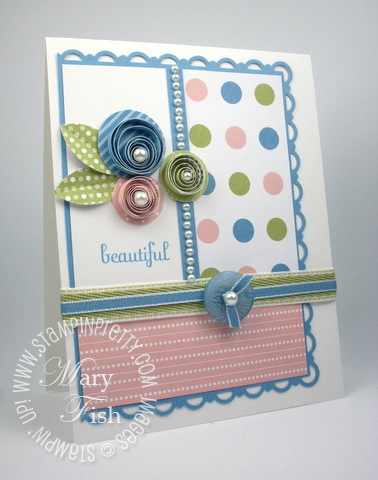 Stampin up mojo monday quilling technique punch rubber stamps video