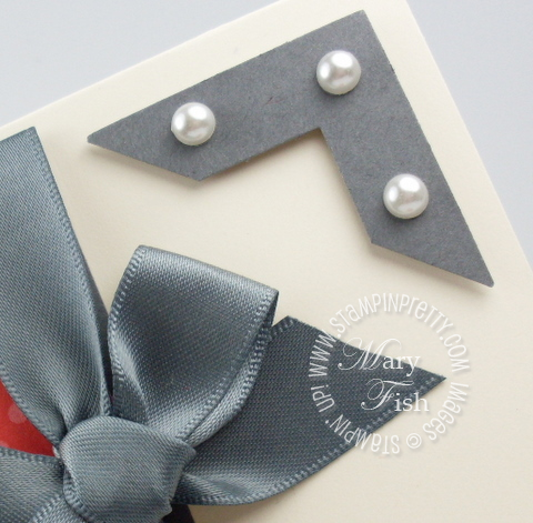 Stampin up tutorial video photo corner punch pearls