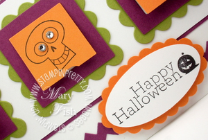 Stampin up punch oval halloween card idea rubber stamps