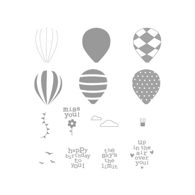 Up up & away rubber stamps stampin up
