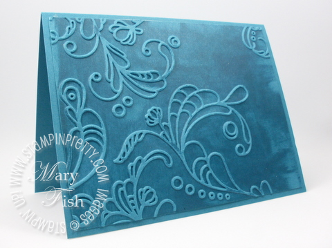 Stampin up video tutorial elegant lines textured impressions embossing folder big shot