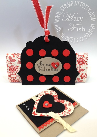 Stampin up pals paper arts valentine labels hearts framelits big shot dies