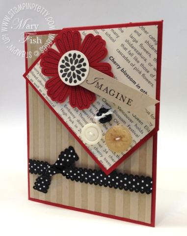 Stampin up bookmark demonstrator video tutorial card idea simply scored diagonal plate