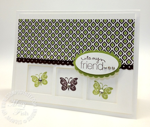 Stampin up demonstrator blog catalog square punch card ideas video tutorial trio