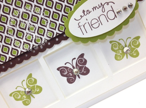 Stampin up demonstrator blog catalog square punch card ideas video tutorial 